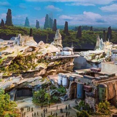 A CG image of Star Wars Land - An Action Gypsum Project